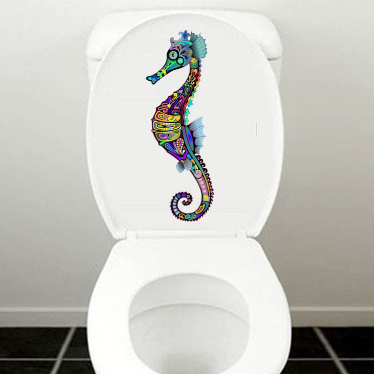 Home Decor Painted Mural Seahorse Wall Sticker