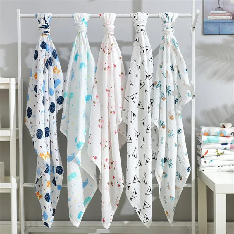 29 Designs Super Soft Cotton Muslin Baby Swaddle Blanket Skin-friendly Newborn Swaddle Wrap Baby Bedding Sheet Swaddle Blanket
